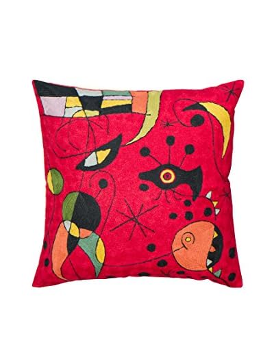 Jute & Co Cuscino Ricamato A Mano Multicolore 60×60 cm