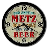 Vintage METZ Old Style Beer 10 Wall Clock USA