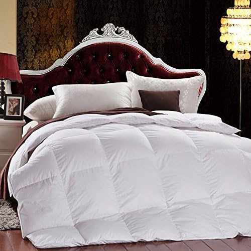 Holic Home Textile,Luxury 100% 40S/200-thread-count Down-Proof Cotton Shell With White Duck Down And Feather Filled Duvet(71-Ounce), Cozy Comforter for Winter[Twin],(HBS-11-00036-02)