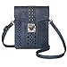 MINICAT Women RFID Blocking Small Crossbody Bags Cell Phone Purse Wallet With Credit Card Slots (Dark Blue)