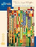Pomegranate Frank Lloyd Wright: Saguaro Glass Designs 1000 Piece Jigsaw Puzzle (Pomegranate Artpiece Puzzle)