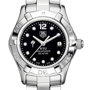 NYU TAG Heuer Watch - Women's Aquaracer with Black Diamond Dial at M.LaHart
