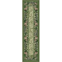 Rose Damask Rug - Peridot (2'1"x7'8" Runner)