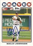 Kelly Johnson Signed Atlanta Braves 2008 Topps Card
