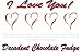 Gourmet Food : "I Love You" Decadent Chocolate Fudge Box