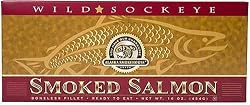 Alaska Smokehouse 16 oz. Smoked Sockeye Salmon Gold Gift Box