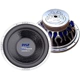 Pyle PLWB155 15-Inch 1000W 4 Ohm Blue Wave Flame Series Chrome Subwoofers
