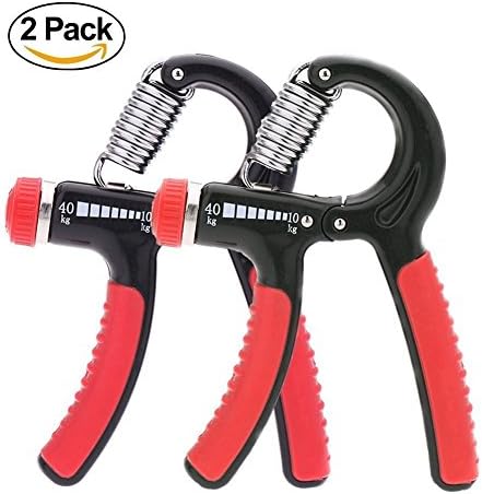 Efrank Hand Grip Strengthener Fitness Pinch Meter Adjustable Resistance 22-88 Lbs Portable Hand Expander Hand Gripper Exerciser Tool(2 Pack)