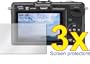 3pcs Panasonic Lumix DMC-GF2 Digital Camera Premium Clear LCD Screen Protector Cover Guard Shield Pretective Film Kit