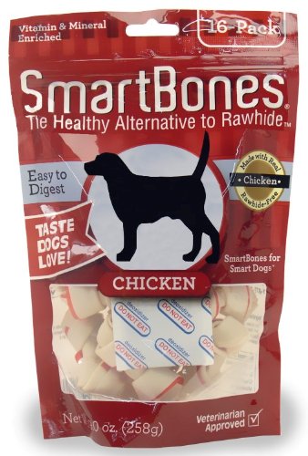 Huge save ondental for cats SmartBones Chicken Dog Chew, Mini, 16-Pack