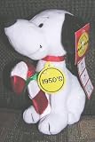 Peanuts Celebrate 60 Years 1950's Decade 8" Plush Snoopy with Christmas Candy Cane