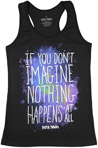 Paper Towns - If You Don't Imagine Juniors Racerback Tank Top (Large)