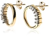 10k Yellow Gold Diamond Circle Journey Earrings (1/4 cttw, I-J Color, I3 Clarity)