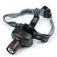 BestDealUSA Power Zoom Zoomable CREE LED Headlight Flashlight Head Lamp for Camping