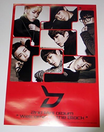 BLOCK B - Welcome To The Block (2nd Mini Album) OFFICIAL POSTER 19.6 X 30.7 inches