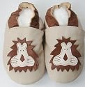 Soft Leather Baby Shoes 12-18 Months King of Lions Design