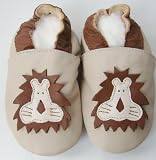 Soft Leather Baby Shoes 12-18 Months King of Lions Design
