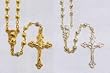 Rosary - 3mm Clear Crystal Beads - 13.5" Chain - IMPORTED FROM ITALY Rosary - 3mm Clear Crystal Beads - 13.5" Chain - IMPORTED FROM ITALY