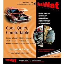 HushMat 10150 Ultra Black Foil Starter Kit with Damping Pad - 4 Piece