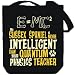 Canvas Tote Bag Black " My Sussex Spaniel is more intelligent than your Quantum Physics Teacher " Dogs