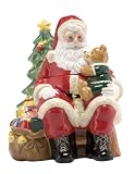 Nikko Ceramics Christmas 3D Santa Cookie Jar 11