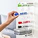 6 Slots Wall Mounted Clear Acrylic Whiteboard Dry Erase Marker & Eraser Holder Organizer Rack