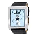 Armitron Unisex Square "Charlie Brown" Black Strap Character Watch #900271