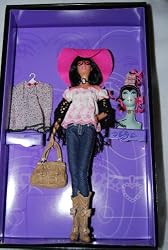 Anna Sui Boho Barbie Doll collector Gold Edition