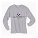 Air Force Long Sleeve T-Shirt - Authentic Military Style Physical Training T-Shirt in gray
