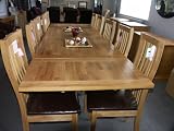 180-280 CM Solid Oak Extending Dining Table in Natural Oiled Finish