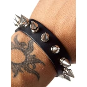 Vexcon Leather Spikes Studded Wristband as Seen on Billy Bretherton - Reality TV Show