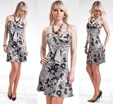 SIZE 10/12 celebrity style GREY BLACK FLORAL PENCIL FLORAL strapPY SHOULDER DRESS mini evening cocktail club PARTY GRADUATION CHURCH OUTFIT OFF dress size 10 / UK slim pencil party wedding outfit party wear UK M OR 10