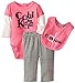Calvin Klein Baby-Girls Twofer Bodysuit with Pants and Bib