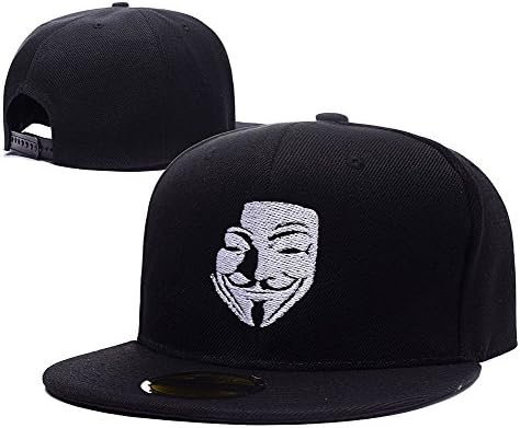 RHXING V For Vendetta Mask Adjustable Snapback Caps Embroidery Hats