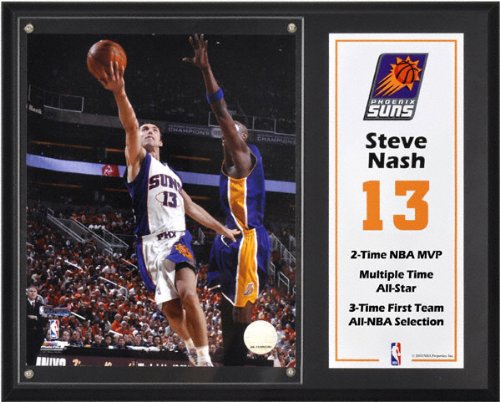 Steve Nash Sublimated 12x15 Plaque | Details: Phoenix Suns