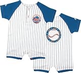 New York Mets Baby Pinstripe Romper