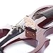 Cecilio 4/4 CEVN-1NA Solid Wood Mahogany Metallic Electric / Silent Violin with Ebony Fittings in Style 1 (Full Size)