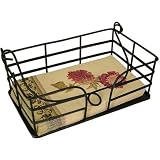 Black Wrought Iron Guest Towel or Buffet Napkin Holder