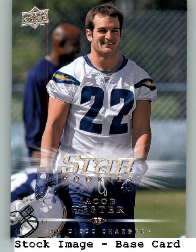 2008 Upper Deck #245 Jacob Hester - San Diego Chargers (RC - Rookie Card) (Football Cards)