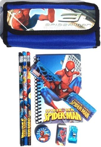 Spiderman Pencil Holder and Stationary Set -Gift Set for Boys