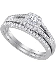 0.51CTW-DIA 0.20CT-CPR BRIDAL SET