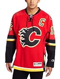NHL Men's Calgary Flames #12 Jarome Iginla Reebok Edge Premier Player Jersey (Red, X-Large)