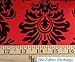 Taffeta Flocking Damask Dark Red 58 Inch Wide Fabric by The Yard from The Fabric Exchange