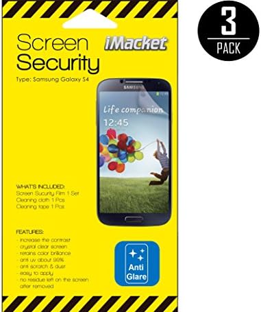Galaxy S4 Matte, (3-Pack) iMacket ® Anti-Glare &amp; Anti-Fingerprint (Matte) Screen Protector for Samsung Galaxy S4 [Not for S4 ACTIVE] [Lifetime Warranty]