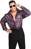 Purple XL Lame Disco Shirt - Adult XL