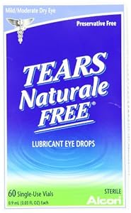 Tears Naturale Free Lubricant Eye Drops, 60 Single-Use Vials