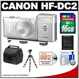 Canon HF-DC2 High-Power Flash & Bracket with 16GB Card + Case + Flex Tripod + Accessory Kit for PowerShot G1 X, G12, S100, SX40 HS, SX260 HS, SX230 HS, SX150 & SX130 IS Digital Cameras