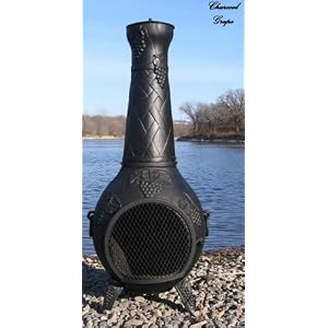 Grape Chimenea Outdoor Fireplace and Grill