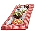 Classic Picnic Party Red Gingham Inflatable Cooler Serveware, Plastic, 4