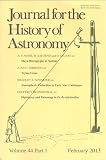 Journal for the History of Astronomy